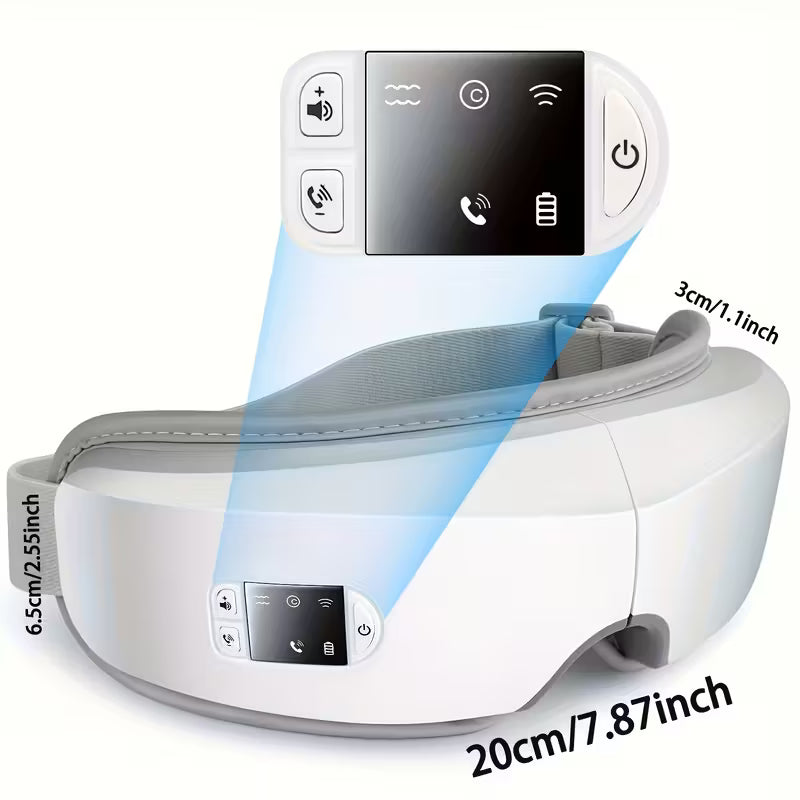 Smart Eye Massager – Heat, Vibration & Bluetooth Music Therapy