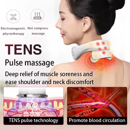 Heated Neck Massager – Relieve Pain, Stiffness & Stress Instantly